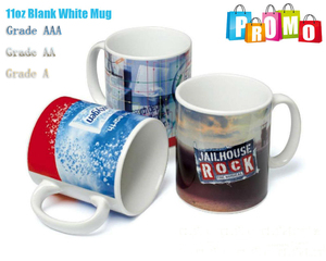 Mug en céramique blanc vierge de qualité supérieure populaire pour la sublimation - Product Image 2