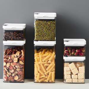 Latas de almacenamiento de granos herméticas, contenedor de plástico para nevera, organizador, Juego de contenedores para nevera - Product Image 3