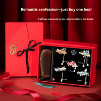 Coffret Cadeau de Pinces à Cheveux Romantiques – Accessoires Élégants pour Cheveux pour Petite Amie, Épouse, Amies – Anniversaire, Saint-Valentin, Fête de Qixi