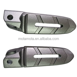 Aluminium achtervoetsteun voor TVS motorfietsen & elektrische scooters, voor- en achterpedaal voetsteun met rubberen accessoires - Product Image 1