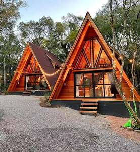 Villa moderna Características escénicas Homestay <span class=keywords><strong>Camping</strong></span> Triángulo Móvil Al Aire Libre Metal Transpirable Contenedor Cabaña Bosque Árbol <span class=keywords><strong>Casa</strong></span> - Product Image 4