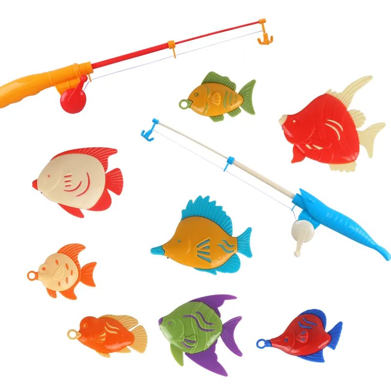 어린이 목욕 새로운 낚시 게임 키트 장난감 플라스틱 물고기와 수영장 세트