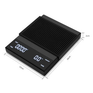 고정밀 3kg/0.1g Led 디스플레이 충전 전자 무게 균형 디지털 에스프레소 스케일 커피 저울 타이머 - Product Image 4