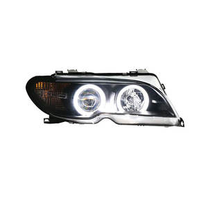 JIEHAO Convient pour <span class=keywords><strong>BMW</strong></span> Série 3 03-05, Ensemble de phares <span class=keywords><strong>E46</strong></span>, lentille LED modifiée, <span class=keywords><strong>Angel</strong></span> Eye, feux de jour, autres - Product Image 2
