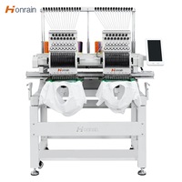 Machine à broder industrielle à 2 têtes pour casquettes, t-shirts et broderie plate