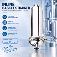 Filtres Sanimatic à ligne droite SANI-MATIC STRAIGHT-LINE STRAINERS SS 304 316L Filtres durables pour les processus à débit standard