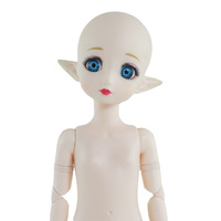 Poupée BJD personnalisable 1/6 Fat Boy Elf 30cm en plastique, corps nu avec maquillage, tête personnalisable, 22 articulations, peau blanche