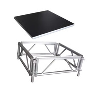 Plateforme de scène modulaire portable en aluminium avec hauteur réglable pour mariages, concerts, expositions