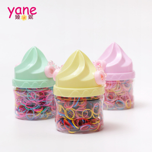Coleteros Coloridos para Niños, 300 Piezas de Bandas Elásticas de Goma con Caja de Almacenamiento en Forma de Helado - Product Image 3