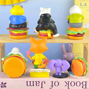 Figuras de la Serie Animal City de <span class=keywords><strong>Crazy</strong></span> <span class=keywords><strong>Burger</strong></span>, Nick Fox, Conejita Judy, Modelo de Juguete, Adorno para Coche, Regalo - Product Image 4