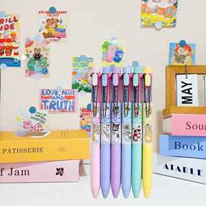 DHF1272 批发莫凡桑可爱0.5毫米三色中性笔卡通猫中性笔学生办公多色笔文具 - Product Image 3