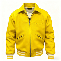 Chaqueta Varsity de Cuero PU Personalizada ODM OEM, Nueva Llegada, Alta Calidad, Estilo Urbano, con Cierre, para Hombre