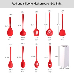 Bao Gồm Tất Cả 9-Mảnh Silicone Đồ Dùng Nhà Bếp Đặt Không Dính <span class=keywords><strong>Pan</strong></span> Và Nấu Ăn Muỗng Thực Phẩm Cấp Xẻng Cho Hộ Gia Đình Sử Dụng - Product Image 6