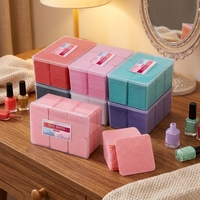 400 lingettes jetables pour enlever le vernis à ongles, sans acétone, non irritantes, lingettes nettoyantes pour manucure, pour salon et usage domestique