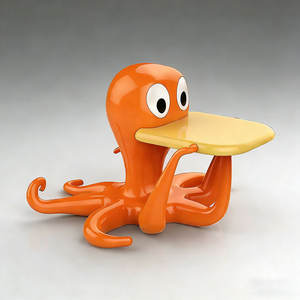 Vibrant Octopus <b>Coffee</b> Chair Multi-Functional Accent <b>Table</b> Modern Waterproof Eco-Friendly Outdoor Furniture for Cafe Hotel Park - Product Image 3