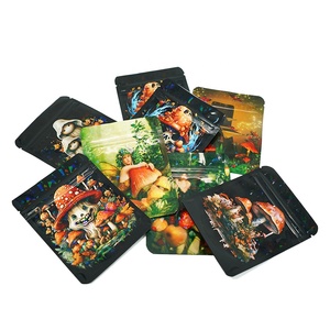 Tùy chỉnh 3.5g 7g túi bao bì Hologram đứng lên túi dây kéo trẻ em túi Mylar cho gói Hoa 3.5 gram - Product Image 1