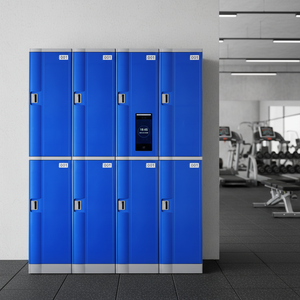 Armoire de vestiaire scolaire TOPPLA moderne à 2 portes, en plastique ABS durable, étanche, écologique, recyclable, avec serrure électronique à combinaison - Product Image 1