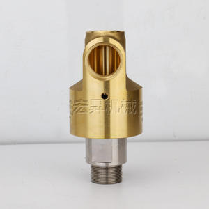 Junta Rotatoria de Latón de Doble Canal Serie 5557, Conexión Roscada 10A, Diámetro de 50mm, Para Aplicaciones Hidráulicas de Agua y Aceite - Product Image 3