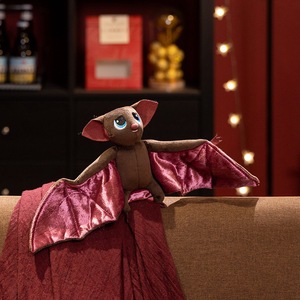 ตุ๊กตาค้างคาวน่ารัก ของเล่นเด็ก ตุ๊กตาสัตว์ยัดไส้ใยฝ้าย PP ของขวัญวันฮาโลวีน วันคริสต์มาส หมอนตกแต่ง - Product Image 4