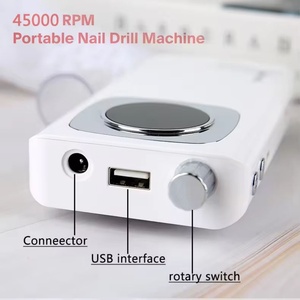 New 45,000 Rpm V6/v4 Professional Charging Electric <b>Nail</b> Drill, Portable Cordless <b>Nail</b> <b>File</b>, Acrylic Gel <b>Nail</b> Remover - Product Image 3