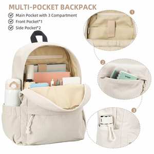 Mochila Premium de Pana con Cierres Bidireccionales SBS, Diseño Espacioso con Múltiples Compartimentos, Correas de Hombro Acolchadas Ergonómicas - Product Image 5