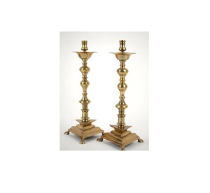 Designer Pillar <b>Candle</b> Holders <b>Large</b> Aluminum Available in Gold Color Manufacturer Wholesaler Factory Direct Sale - Product Image 1
