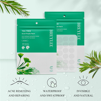 Pour BREYLEE coton bouton Patch arbre à thé colloïde hydrophile pour l'élimination de l'acné soins du visage de nuit pour les peaux grasses et sèches