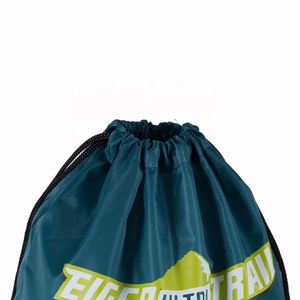 Promotional Brand Reusable Waterproof Sport <b>Backpacks</b> Polyester Drawstring Bag With Custom logo - Product Image 2