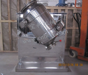 Thép Không Gỉ Công Nghiệp Khô Bột Pre Mixer Xoay Trống <span class=keywords><strong>3D</strong></span> Máy Trộn Ba Chiều Phòng Thí Nghiệm Máy Xay Sinh Tố - Product Image 3