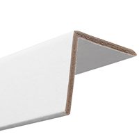Protecteur de bords en papier blanc haute résistance, type L, pour l'emballage des palettes et des cartons