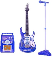 Baby Elektrische Gitaar Luidspreker Box Pak Muziek Speelgoed Kids Gitaar Speelgoed Muziekinstrumenten Met Microfoon