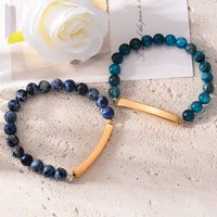 Bracelet ouvrable en acier inoxydable Mlluki, série Urne, avec flacon de parfum en pierre brute, améthyste, turquoise, bijoux commémoratifs planétaires