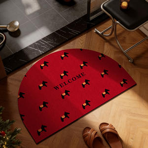 Alfombra de Baño con Diseño de Caballo, Media Luna, Absorbente, Antideslizante, Suave, de Secado Rápido, para la Entrada de la Casa - Product Image 2