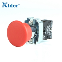 Interrupteur à bouton-poussoir d'urgence champignon DB2-BC42 /XB2-BC42 rouge