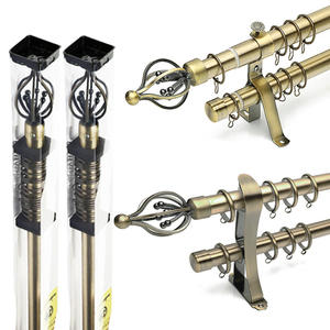 Nouveauté : Tringles à rideaux vert patine, rails modernes réglables en cristal PC, <span class=keywords><strong>Tringle</strong></span> à Rideau - Product Image 1