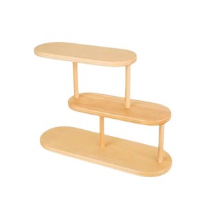 Support de tasses de bureau à trois niveaux en bois pour le rangement des tasses à café et à thé, style scandinave - Product Image 5