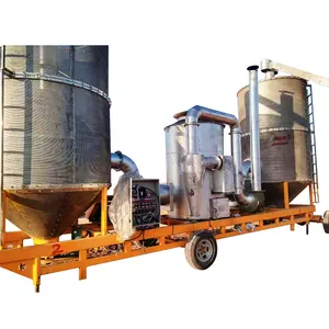 Taşınabilir mobil çeltik kurutucu taşınabilir tahıl kule kurutma makinesi mısır kurutma hareketli mısır kurutma makinesi
