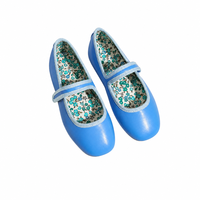 Chaussures Mary Jane pour filles, couleurs vives, doublure à imprimé floral, semelle rigide antidérapante, chaussures habillées pour enfants pour mariage et fête, ballerines