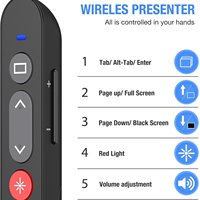 Nuevo Control Remoto Multimedia para Presentaciones PPT, con Función de Pasar Páginas