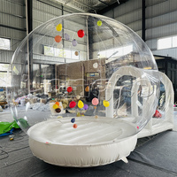 Top vente clair dôme gonflable maison à bulles dôme commercial tente à bulles Transparent extérieur intérieur tente gonflable