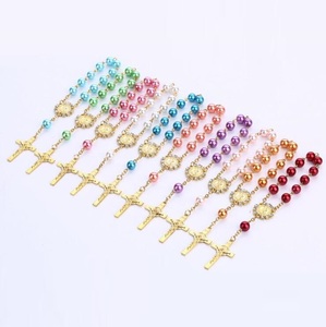 Pulsera de Perlas Doradas, Plateadas y Rosas <span class=keywords><strong>para</strong></span> Niña o Niño, Recuerdo de <span class=keywords><strong>Bautizo</strong></span>, Recuerdo de Fiesta de Baby Shower, Decoraciones - Product Image 6