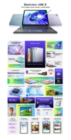 Tablet PC Blackview de 12.7 Pulgadas, 6+256 GB, Octa Core G100, Cámara Principal de 16 MP, 8400 mAh, Android 15, Nueva Tablet Empresarial LINK 8