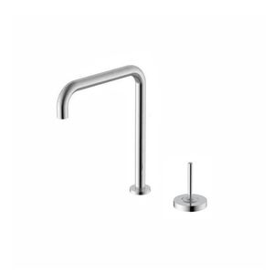 Robinet de lavabo à mélangeur à poignée unique à sept tubes de type séparé, <span class=keywords><strong>bascule</strong></span> pivotante, argent - Product Image 1