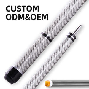 Tongkat Biliar Profesional 11.8/12.9mm Multi-layered Dermal Tip Stainless Steel Joint High-Tech Shaft Carbon Fiber - Product Image 2