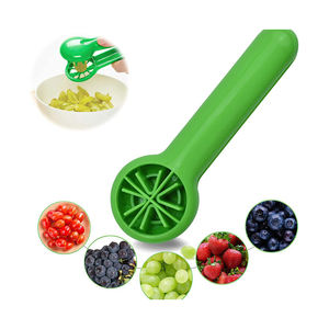 Trancheuse multifonctionnelle portative en plastique pour tomates, raisins et myrtilles, écologique, sans lame, pour légumes et fruits - Product Image 3