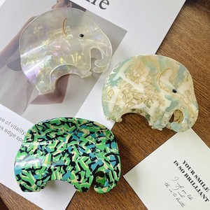 Pince à cheveux personnalisée Qian Jin en forme d'éléphant mignon pour jeunes filles, nouvelle arrivée, accessoire en acétate pour coiffures quotidiennes - Product Image 3