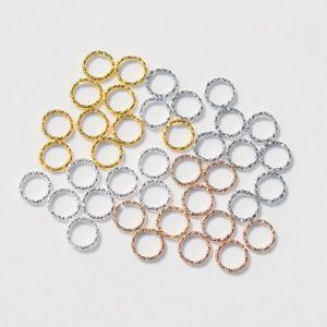 Bandas Florales Trenzadas con Cierres Metálicos Redondos de Hierro Plateado para Hacer Pulseras en Color Blanco, Plata, Oro y Oro Rosa - Product Image 4