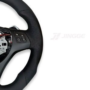 Volant sport racing en cuir perforé carbone pour <span class=keywords><strong>BMW</strong></span> <span class=keywords><strong>M3</strong></span> M5 E92 E60 E63 E64 E70 <span class=keywords><strong>E80</strong></span> E90 E91 E71 E70 E72 328i - Product Image 5