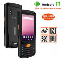 4.0 pouces Android 11 Smart PDA NFC 4G RAM 64G ROM ordinateur portable logistique Mobile 2D lecteur de codes à barres collecteur de données CPU Stock