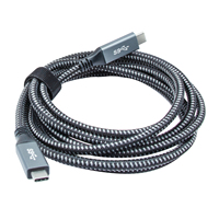 Kabel Charger Kepang 1M 2M 60W Tipe C ke Tipe C untuk iPhone 15 16 USB 3.0 Kabel Data Pengisian Cepat untuk iPhone 15 Pro Kabel USB C